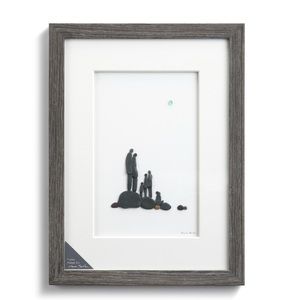 ✅Demdaco Presents Puppy Makes Six Wall Art Pebble Wood Frame by Sharon Nowlan